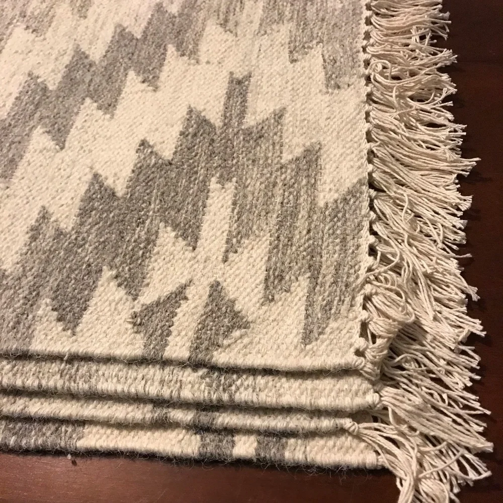 Pottery Barn SW Alston Dhurrie Kilim Rug Decor s/4